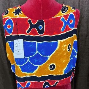 Multi Colored Crop Top